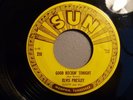 Elvis Presley Original Sun 45 Good Rockin Tonight/I Don't Care If VG+ Pushmarks
