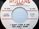 ROGER LA RUE rockabilly ORIG. Holland 45 I DON'T CARE IF THE SUN DON'T SHINE d12