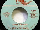 TONI & The HEARTS 45 Thank you baby / Stay in school PATH soul popcorn  d274