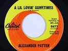 Northern Soul 45 - Alexander Patten - A Lil Lovin' Sometimes - Capitol original
