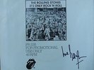 Rolling Stones *  Promotional '7 *  signed by Bill Wyman