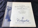 COLUMBIA 33CX 1287 UK BACH JOHANNA MARTZY UNACCOMPANIED VIOLIN SONATAS. Mint-