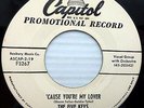 FIVE KEYS promo Capitol 45 Cause you're my lover VG++ b/w Gee Whittakers VG+ wsV