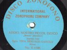 1g5. Tina Bendazzi-Garulli - Manon-Addio nostro piccol desco - Disco Zono X-1546