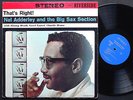NAT ADDERLEY That's Right  LP RIVERSIDE RLP 330 ST Yusef Lateef Wynton Kelly