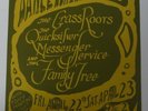 Fillmore Auditorium Grass Roots, Quicksilver Messenger Service Poster BG-0 1966