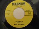 BLUES 45Rpm Vinyl - KING SOLOMON - US - Magnum 45-721