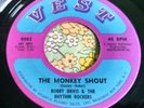 Tough Mod R&B Garage Soul Instro 45 Bobby Davis Monkey Shout / Get Wit It HEAR