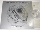 LP NOCTURNAL EMISSIONS - STONEFACE ORG 1989 CLEAR VINYL + BONUS SINGLE  WIE NEU