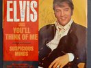 ELVIS PRESLEY 45 Suspicious Minds RCA 8764  VG ORIGINAL1969  W P/S Signed