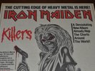 IRON MAIDEN Rare PROMO PRINT AD for New Album KILLERS with 1981 TOUR SCHEDULE
