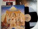 IRON MAIDEN - POWERSLAVE LP VINYL EX/MINT Rare UK 1st Press A1/B1 Merch Sheet