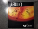 METALLICA RELOAD Album LP Cover Art AUTOGRAPHED Jason Newsted