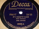 Decca 23632 Ink Spots If I Didn't Care / Whispering Grass 78 RPM E- E-