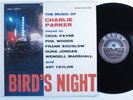 MUSIC OF CHARLIE PARKER- BIRDS NIGHT Various Artists SAVOY LP VG+ mono