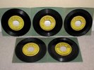 JOHNNY CASH/JERRY LEE LEWIS/CARL PERKINS Five Orig Sun Rockabilly 45's Nice Lot