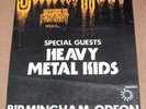 URIAH HEEP HEAVY METAL KIDS CONCERT POSTER SAT 28th JUNE 1975 IN BIRMINGHAM UK