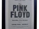 PINK FLOYD+Wembley Concert+POSTER+AD+RARE ORIGINAL 1972+FRAMED+FASTGLOBAL SHIP