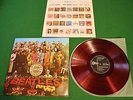 Beatles Sgt. Peppers Japan LP 1st press von 1967 red vinyl Odeon OP-8163