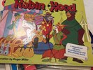 WALT DISNEY  STORY AND SONGS FROM ROBIN HOOD VINYL LP 1973 W/Illustrated Book 
