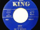 The 5 ROYALES 45 Why / Within My Heart 1960 Soul Doo Wop Sam Cooke WS1414