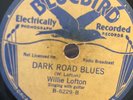 PRE WAR BLUES WILLIE LOFTON Bluebird 6229 Dark Road Blues/Beer Garden Blues V-