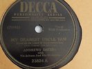 Andrews Sisters - 10-inch 78rpm single – DECCA #23824 Dearest Uncle Sam