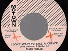 MARY WELLS I Don't Want To Take A Chance pink lbl issue copy Motown SOUL 45 NM-