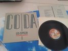 LED ZEPPELIN CODA 1982 UK 1st PRESS LP EMBOSSED+INNER SWAN SONG A0051 VINYL EX+#