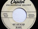 NOTES 45 Don't leave me now / Cha Jezebel CAPITOL (DJ) VG++ Doowop f3125