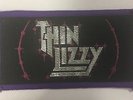 THIN LIZZY - VINTAGE WOVEN SEW ON PATCH - BLACK, PURPLE & SILVER (70s / 80s)