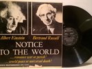 ALBERT EINSTEIN / BERTRAND RUSSELL Notice To The World '55 RARE anti-nuke NM-