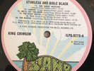 King Crimson LP Starless and bible black UK Pink island rim 1st press **********