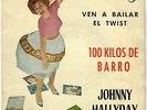 JOHNNY HALLYDAY Ven A Bailar El Twist 100 Kilos De Barro 1963 Rare EP Espagnol