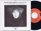 CHRISTINA SIMON Heute In Jerusalem Norwegian 45PS 1979 Eurovision
