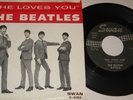 The BEATLES She Loves You Original 1964 Swan 45 & Picture Sleeve NM Beauty