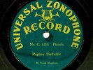 9 INCH UNIVERSAL ZONOPHONE C5255  FRANK MAZZIOTTA  1903  RAGTIME SKEDADDLE