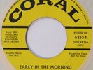 BUDDY HOLLY Early in the Morning / Rave On CORAL promo 45 rockabilly 7” HEAR