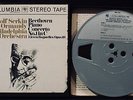 BEETHOVEN PIANO CONCERTO NO.1 IN C-Serkin-Ormandy-Reel To Reel Tape-COLUMBIA