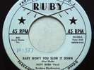 RUBY 0165 Hoyt Webb Orig Rare PROMO Rockabilly 45 Mint Minus Baby Won't You Slow