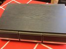 3 Drawer Audio Cassette Tape Storage Case Holds 36 Black Ash Finish