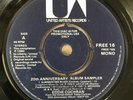 EDDIE COCHRAN 20th Anniversary Album Sampler Promo (UA FREE 16) 1980  6-tracks