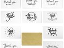 APLANET 60pcs Thank You Card and Envelope Set - Blank Inside - 10 Thank You -