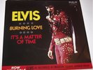 Vintage 1972 Elvis Presley Burning Love & It's A Matter of Time 45 RCA 74-0769