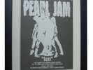 PEARL JAM+Ten+POSTER+AD+ORIGINAL 1992+GALLERY QUALITY FRAMED+EXPRESS+GLOBAL SHIP