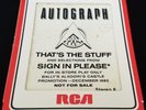 AUTOGRAPH THAT'S THE STUFF SIGN IN PLEASE 8 TRACK TAPE 1985 TURN UP THE RADIO