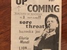 UP + COMING No3 1977 Rentafan Fanzine Sore Throat, The Slits etc  Ref087