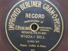 Canadian Berliner 7-Inch Record 211 Whoa  Bil by Collins & Natus