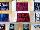 GG ALLIN OFFICAL PATCHES WIFE BEATER MENTORS ANAL CUNT  ANTiSEEN DOPETHRONE