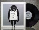 BANKSY ART COVER VINYL KEEP IT REAL LAUGH NOW NO. 0213 SILVER EDITION EXCELLENT